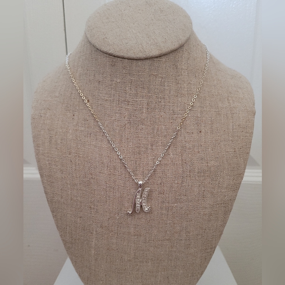 "M" initial necklace
